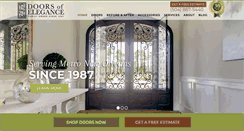 Desktop Screenshot of doorsofelegance.com
